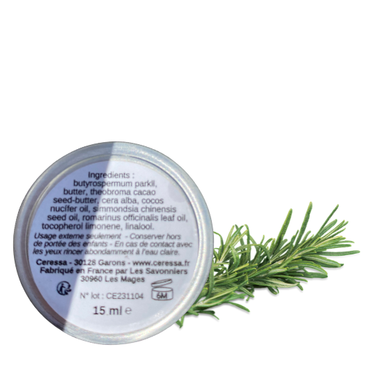 Baume à lèvre romarin - 15ml