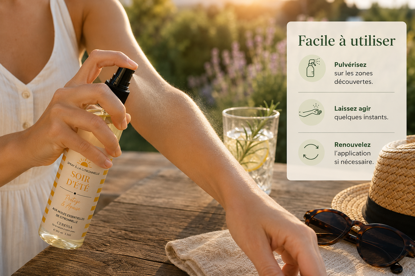 Soir d'été - Spray citronnelle - 100ml