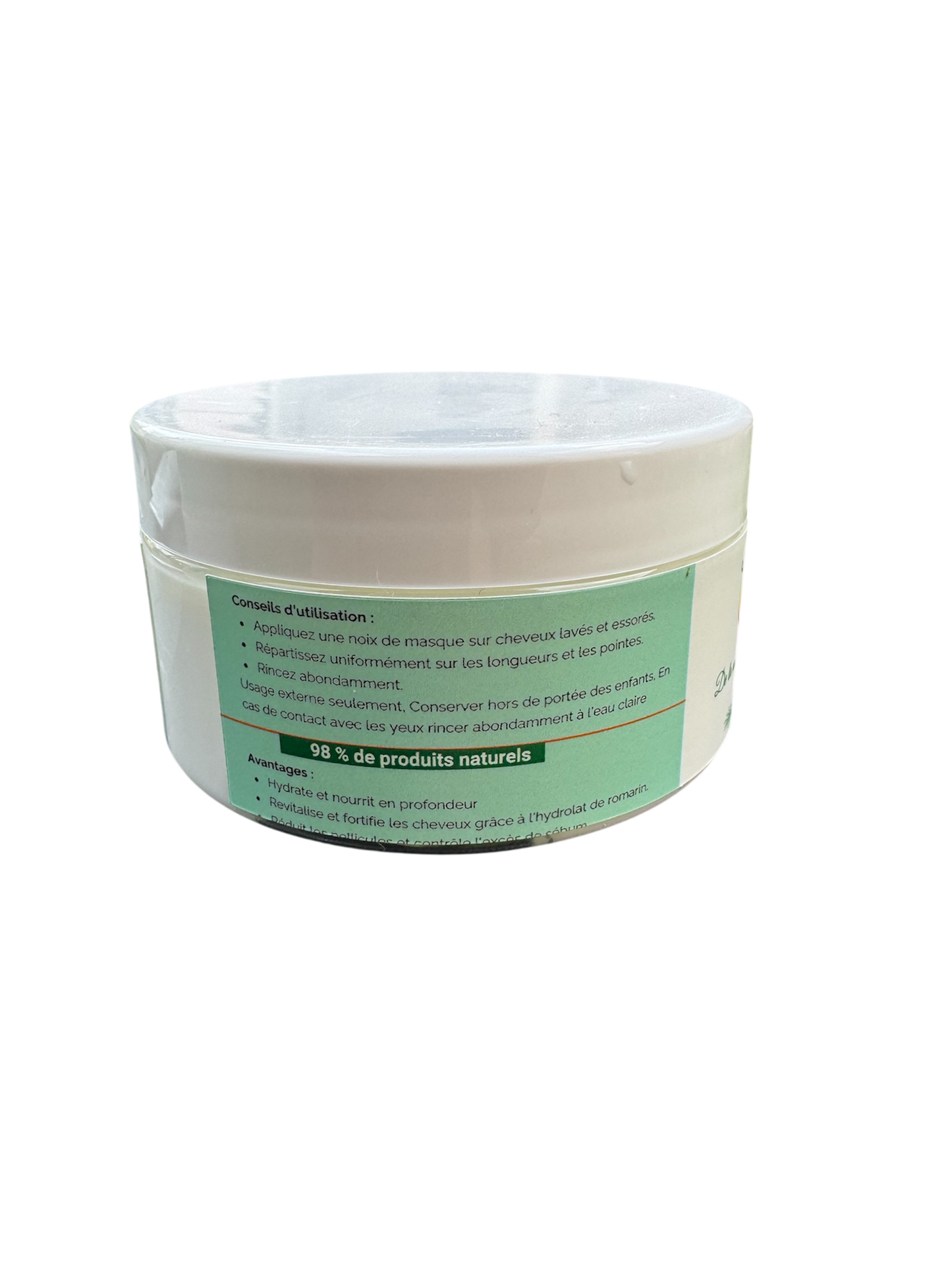 Masque Cheveux – Romarin & Beurre de Karité Bio – 100 ml