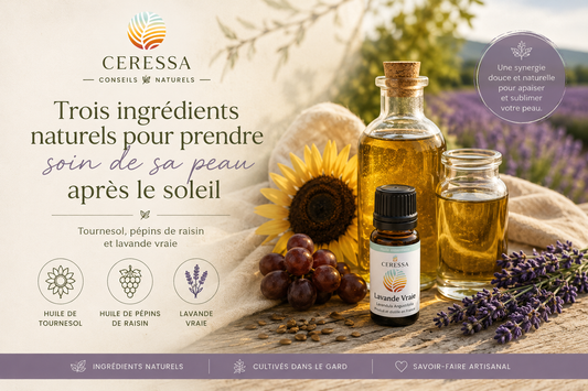 ☀️ Trois ingrédients naturels pour prendre soin de sa peau après le soleil