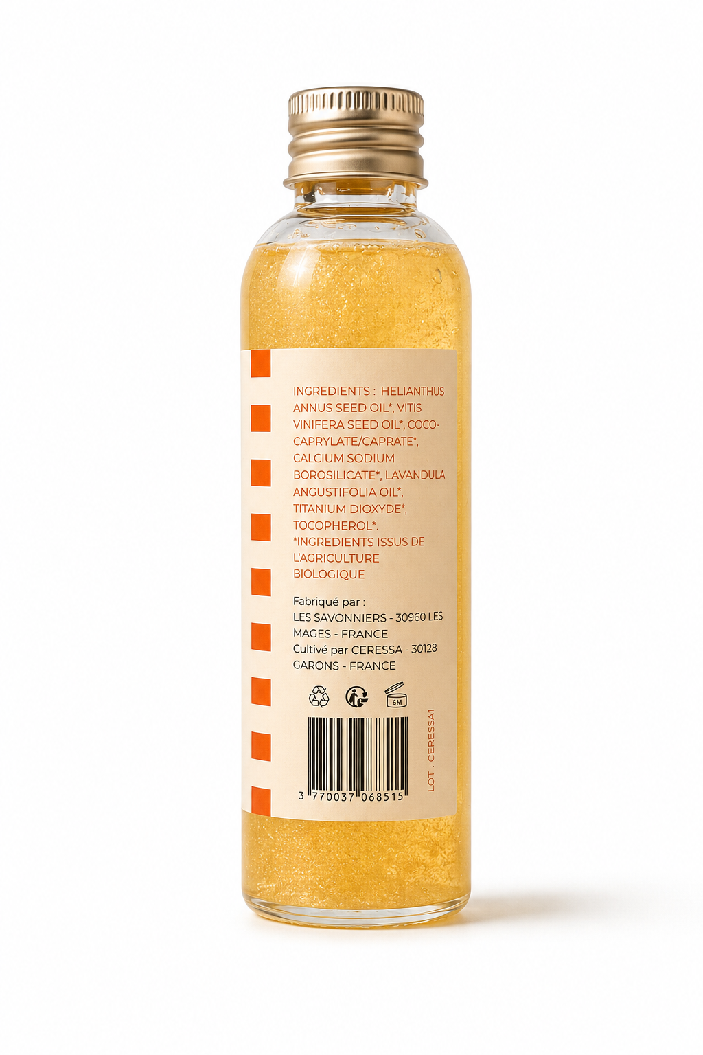 Soleil du Sud - Huile pailletée - 100ml