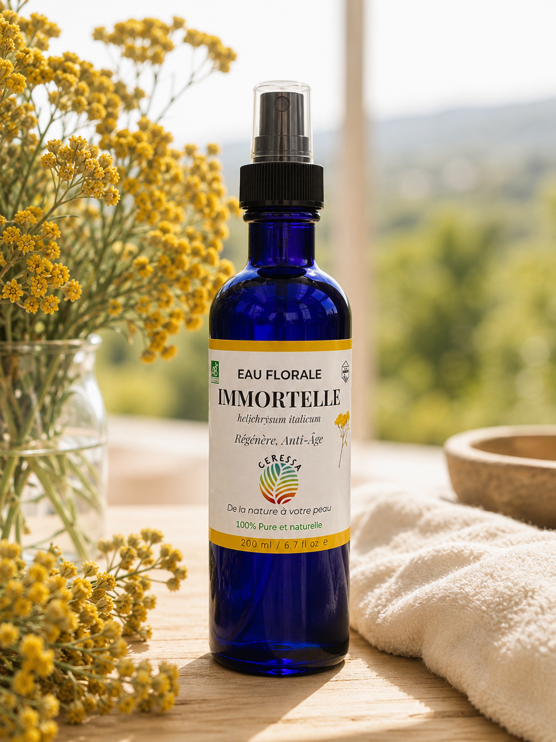 Eau Florale d'Immortelle Bio – Anti âge - 200ml
