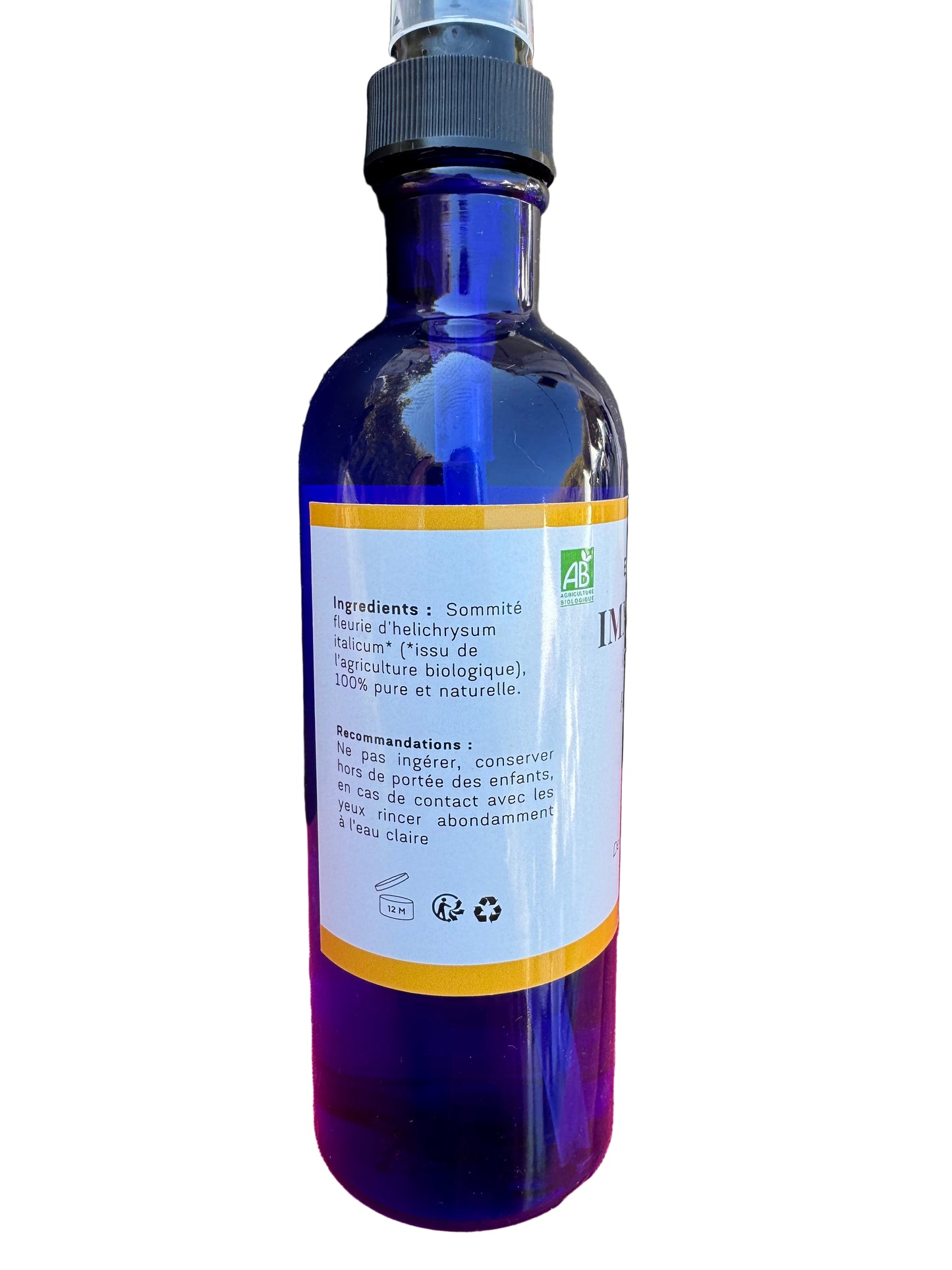 Eau Florale d'Immortelle Bio – Régénérante & Apaisante _200ml