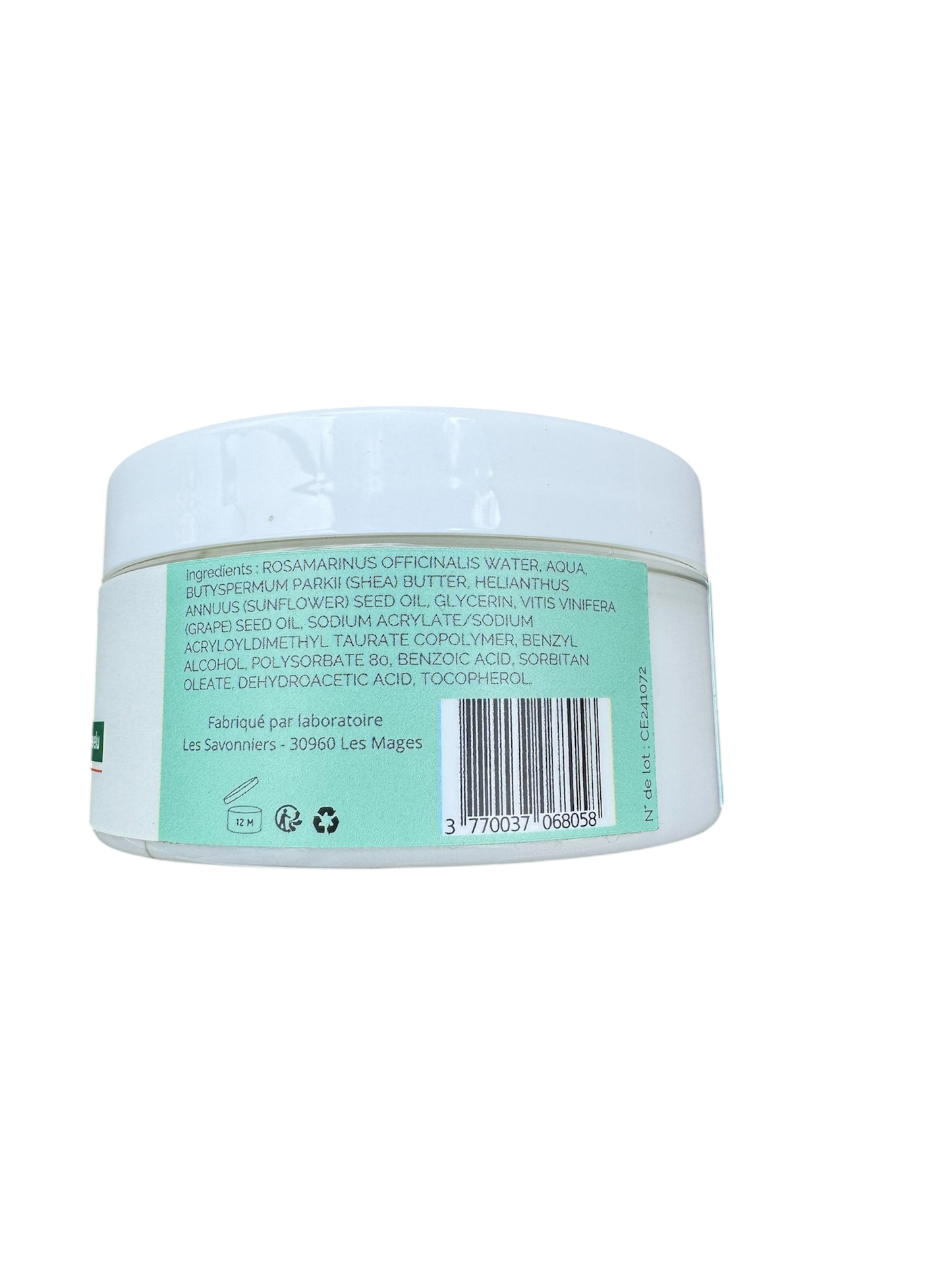 Masque Cheveux – Romarin & Beurre de Karité Bio – 100 ml