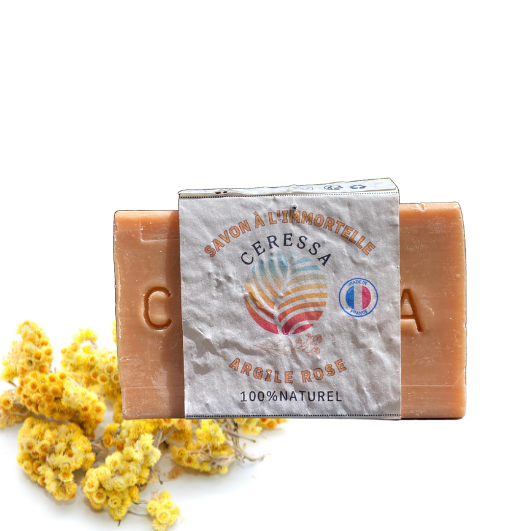 Savon immortelle / argile rose